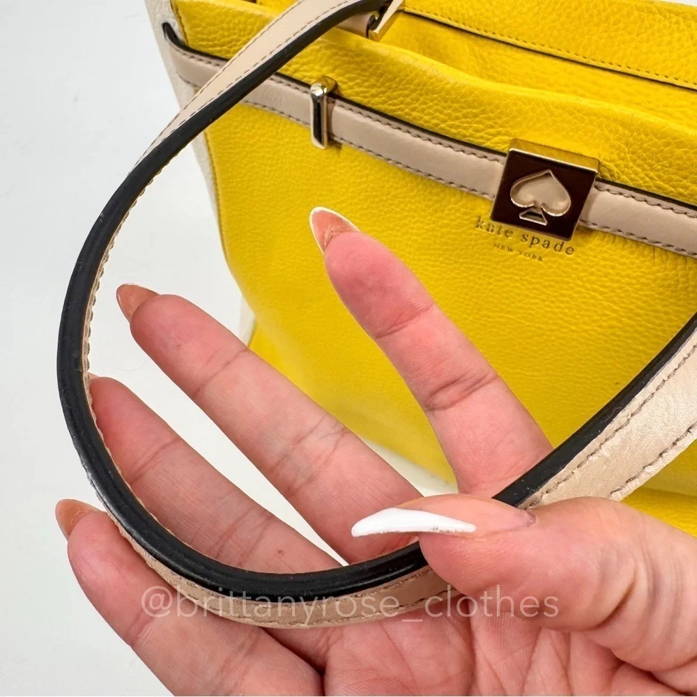 KATE SPADE Demarco Houston Street Tote in Limoncello 🍋